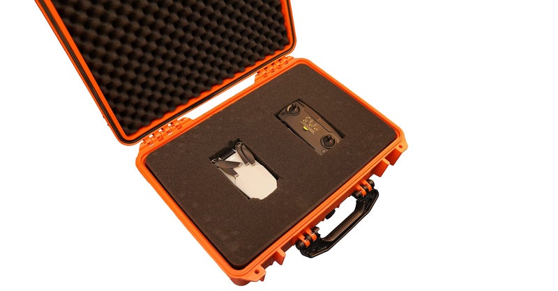 MEIJIA All Weather Portable IP67 Waterproof Protective Case, Hard Camera Case with customizable foam, Perfectly Protection of Camera, Drones,Pistols,Lens,Equipments,18.5 x14.06x6.93inches(Orange) - Image 4